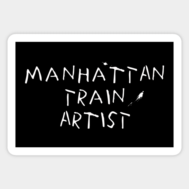 manhattan train artist Sticker by Kingrocker Clothing